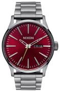 Nixon Miesten kello A3562073-00 The Sentry Punainen/Teräs Ø42 mm