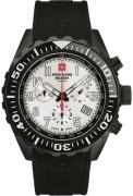 Swiss Alpine Military Miesten kello 7076.9872 Navy Chrono Musta/Muovi