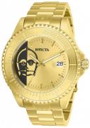 Invicta Miesten kello 26166 Kullattu/Kullansävytetty teräs Ø47 mm