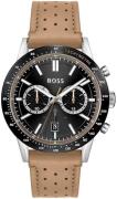 Hugo Boss Miesten kello 1513964 Allure Musta/Nahka Ø44 mm