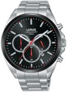 Lorus Miesten kello RT361GX9 Sports Musta/Teräs Ø44 mm