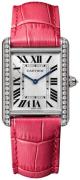 Cartier Naisten kello WJTA0015 Tank Louis Hopea/Nahka