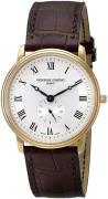 Frederique Constant Miesten kello FC-235M4S5 Slimline Kulta/Nahka