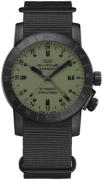 Glycine Miesten kello GL0493 Airman Vihreä/Tekstiili Ø42 mm