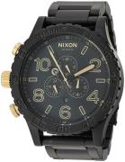 Nixon Miesten kello A0831041-00 The 51-30 Chrono Musta/Teräs Ø51 mm