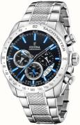 Festina Miesten kello F20668-6 Timeless Musta/Teräs Ø44.5 mm