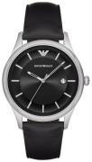 Emporio Armani Miesten kello AR11020 Dress Musta/Nahka Ø43 mm