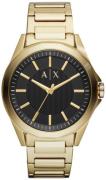 Armani Exchange Hampton Miesten kello AX2619 Musta/Kullansävytetty