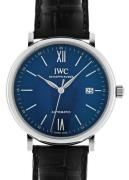 IWC Portofino Miesten kello IW356518 Sininen/Nahka Ø40 mm