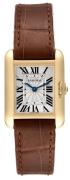 Cartier Tank Anglaise Naisten kello W5310028 Hopea/Nahka