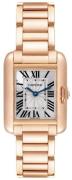 Cartier Tank Anglaise Naisten kello W5310013 Hopea/18K punakultaa