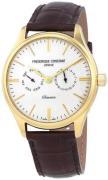 Frederique Constant Classics Miesten kello FC-259ST5B5 Hopea/Nahka