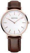 Bering Classic Miesten kello 13738-564 Valkoinen/Nahka Ø38 mm