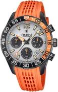 Festina 99999 Miesten kello F20518-1 Harmaa/Kumi Ø44 mm