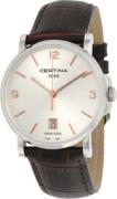 Certina DS Caimano Gent Miesten kello C017.410.16.037.01 Hopea/Nahka