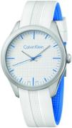 Calvin Klein Color Miesten kello K5E51FK6 Valkoinen/Kumi Ø40 mm