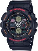 Casio G-Shock Miesten kello GA-140-1A4ER Musta/Muovi Ø51.2 mm