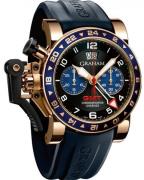 Graham Chronofighter Oversize Miesten kello 2OVGR.B26A Musta/Kumi