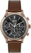 Hugo Boss Miesten kello 1513800 Musta/Nahka Ø44 mm