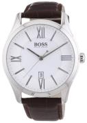 Hugo Boss Miesten kello 1513021 Ambassador Hopea/Nahka Ø44 mm