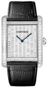 Cartier Miesten kello HPI00623 Tank Mc Timanteilla/Nahka