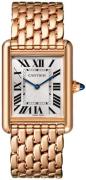 Cartier Naisten kello WGTA0024 Tank Louis Hopea/18K punakultaa