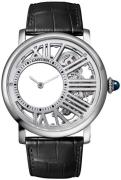 Cartier Miesten kello WHRO0014 Rotonde De Valkoinen/Nahka Ø42 mm