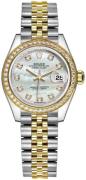 Rolex Naisten kello 279383RBR-0020 Lady-Datejust 28 Valkoinen/18K