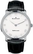 Blancpain Miesten kello 6635-1542-55B Villeret Hopea/Nahka Ø40 mm