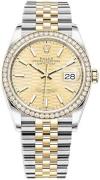 Rolex Naisten kello 126283RBR-0025 Datejust 36 Kullattu/18K