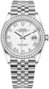 Rolex Naisten kello 126284RBR-0017 Datejust 36 Valkoinen/Teräs Ø36