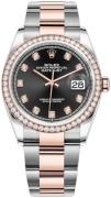 Rolex Naisten kello 126281RBR-0008 Datejust 36 Musta/18K punakultaa