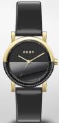 DKNY Naisten kello NY2988 Soho Musta/Nahka Ø34 mm