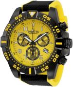 Invicta Miesten kello 33218 Jason Taylor Keltainen/Kumi Ø51 mm