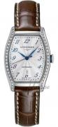 Longines Naisten kello L2.142.0.70.2 Evidenza Hopea/Nahka 30.6x26 mm