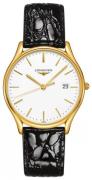 Longines Miesten kello L4.859.2.12.2 Grande Classique Valkoinen/Nahka