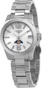 Longines Naisten kello L3.380.4.76.6 Conquest Ladies Hopea/Teräs