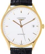 Longines Miesten kello L4.860.2.12.2 Lyre Valkoinen/Nahka Ø35 mm