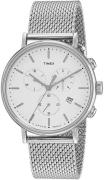 Timex Miesten kello TW2R27100 Valkoinen/Teräs Ø41 mm