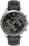 Hugo Boss Miesten kello 1513659 Talent Harmaa/Nahka Ø42 mm