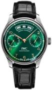 IWC Miesten kello IW503510 Portuguese Vihreä/Nahka Ø44.2 mm