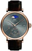 IWC Miesten kello IW516403 Portofino Harmaa/Nahka Ø45 mm