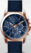 Armani Exchange Miesten kello AX1723 Banks Sininen/Nahka Ø44 mm