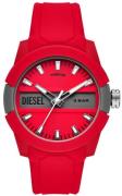 Diesel Miesten kello DZ1980 Double Up Punainen/Kumi Ø43 mm