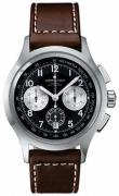 Hamilton Miesten kello H76516533 Khaki Aviation Musta/Nahka Ø44 mm