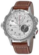 Hamilton Miesten kello H77622553 Khaki Hopea/Nahka Ø42 mm