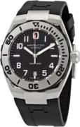 Hamilton Miesten kello H77615333 Khaki Navy GMT Musta/Kumi Ø38 mm