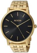 Nixon Miesten kello A10572042-00 Musta/Kullansävytetty teräs Ø40 mm