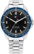 Tommy Hilfiger Miesten kello 1791901 Maverick Musta/Teräs Ø43 mm