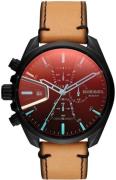 Diesel Miesten kello DZ4471 Chronograph Musta/Nahka Ø47 mm